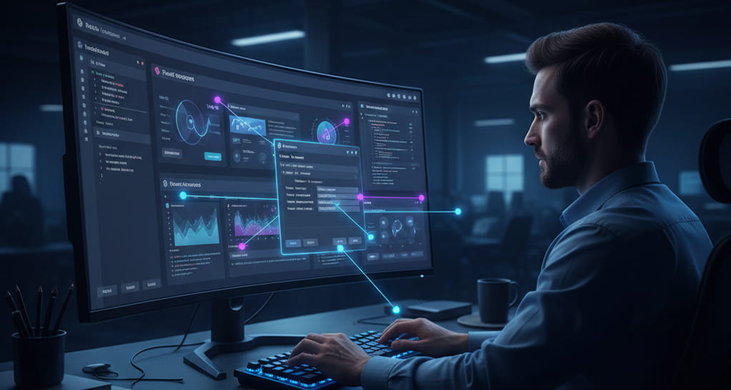 Ajax programmer managing asynchronous frontend-backend communication