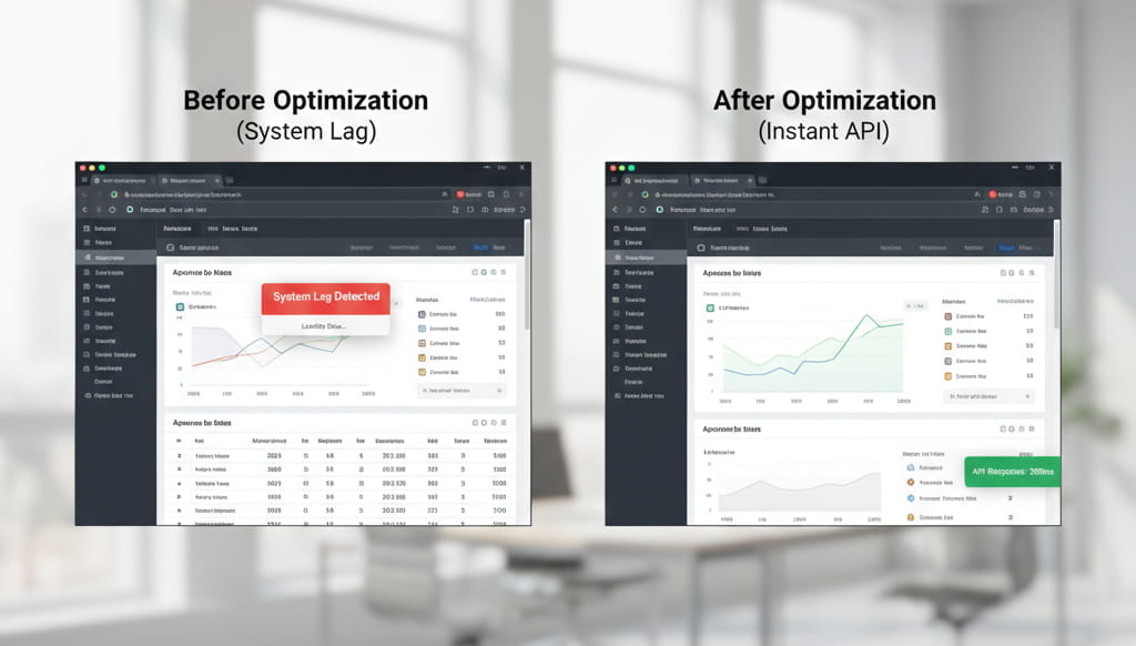 Website performance improvement through professional API development