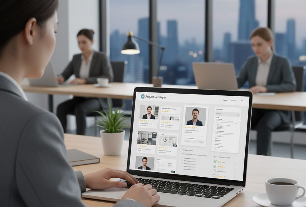Angular expert developing a scalable website application using Angular framework