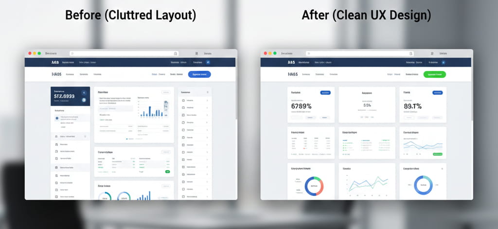 Website user experience improvement by a web designer