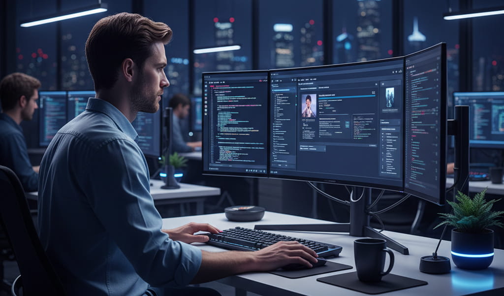JavaScript developer building a modern web application using advanced tools